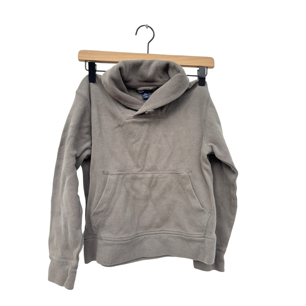 Gap Kids Boys Olive Green Shawl Collar Pullover Sweatshirt Size 8-9‎ Years
